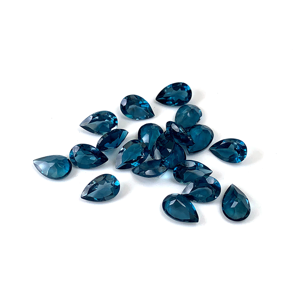 5pcs London Blue Topaz Pear 6x - Jewelry Making In London のレビューと価格
