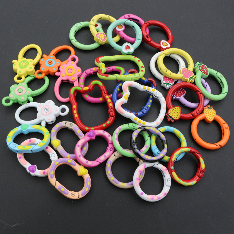 10pcs Random Colors Mix Heart  - Jump Ring Assorted のレビューと価格