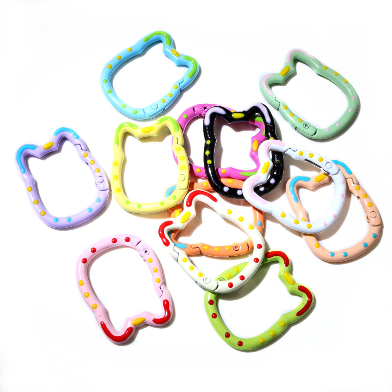 10pcs Random Colors Mix Heart  - Jump Ring Assorted のレビューと価格