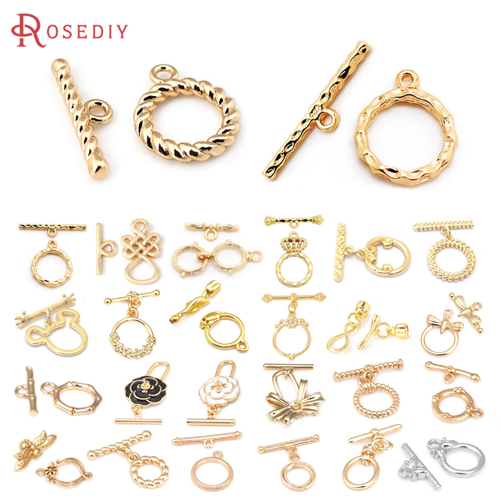18K Gold Color Brass Geometry  - Toggle Clasp Gold のレビューと価格