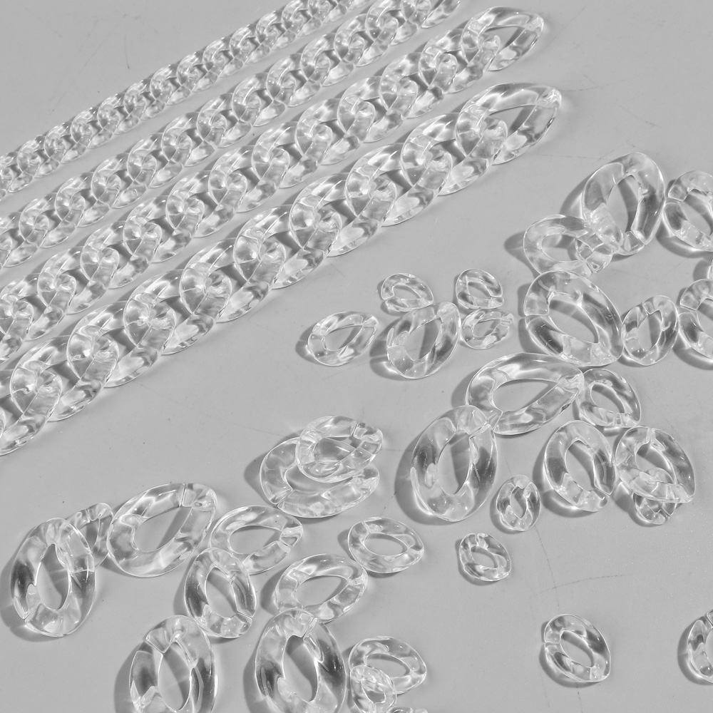 Transparent Acrylic Cuban Link - Jewelry Making Glasses のレビューと価格