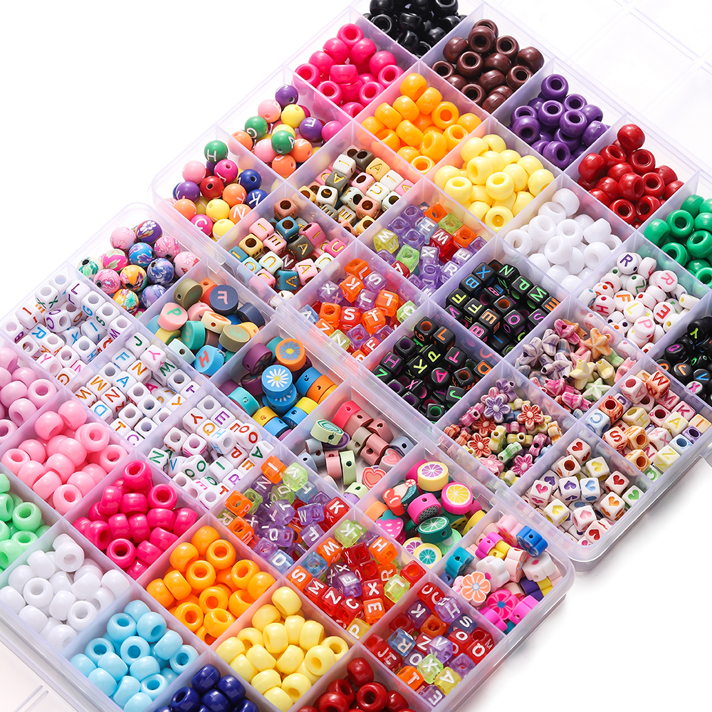 680pcs/Box Colorful Acrylic Po - Jewelry Making Tutorials のレビューと価格