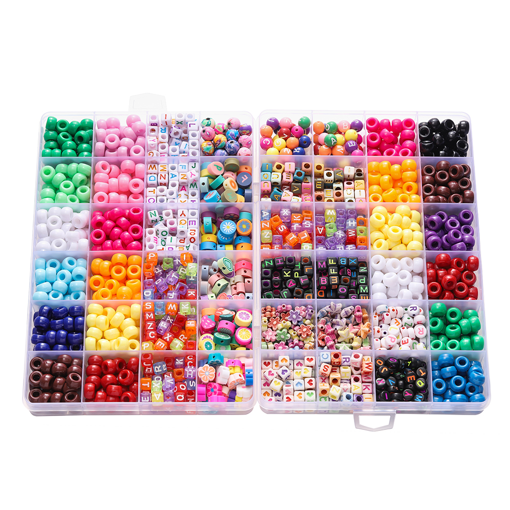 680pcs/Box Colorful Acrylic Po - Jewelry Making Tutorials のレビューと価格
