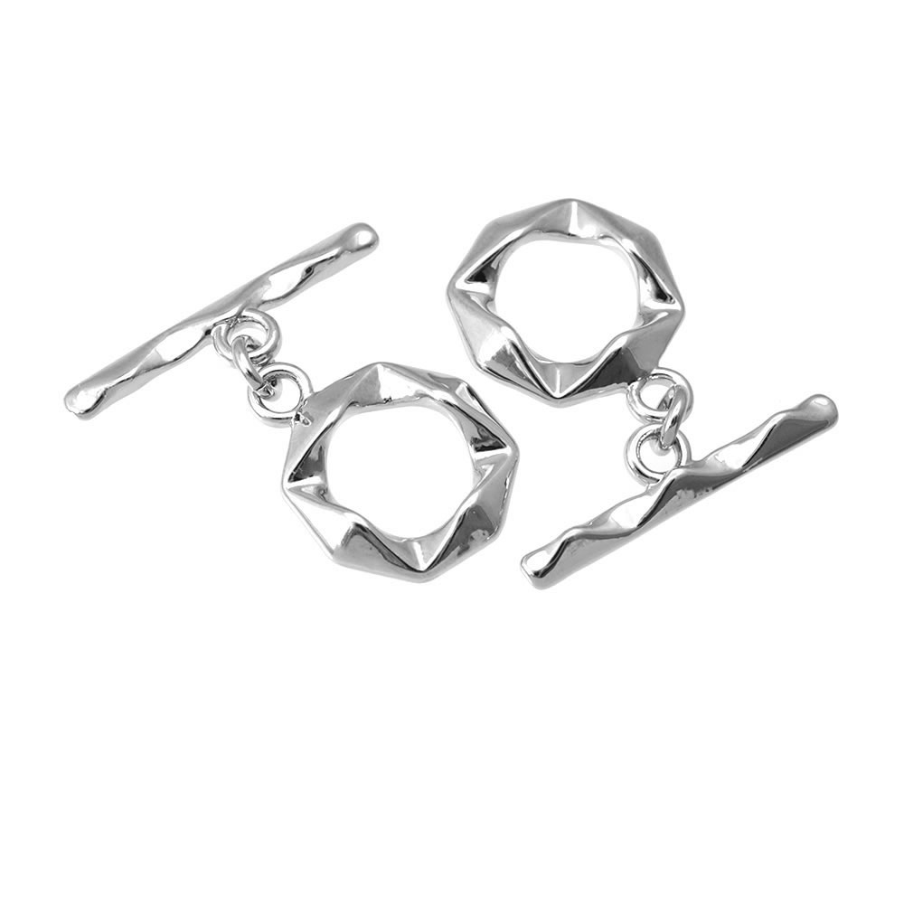 6 Sets 18K Gold Color Brass Ro - Toggle Clasp Gold のレビューと価格