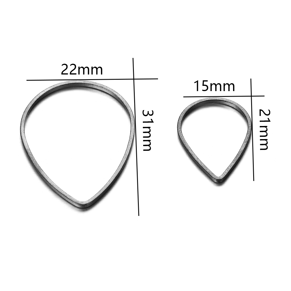 30Pcs/lot Teardrop Waterdrop M - Jump Ring Assorted のレビューと価格