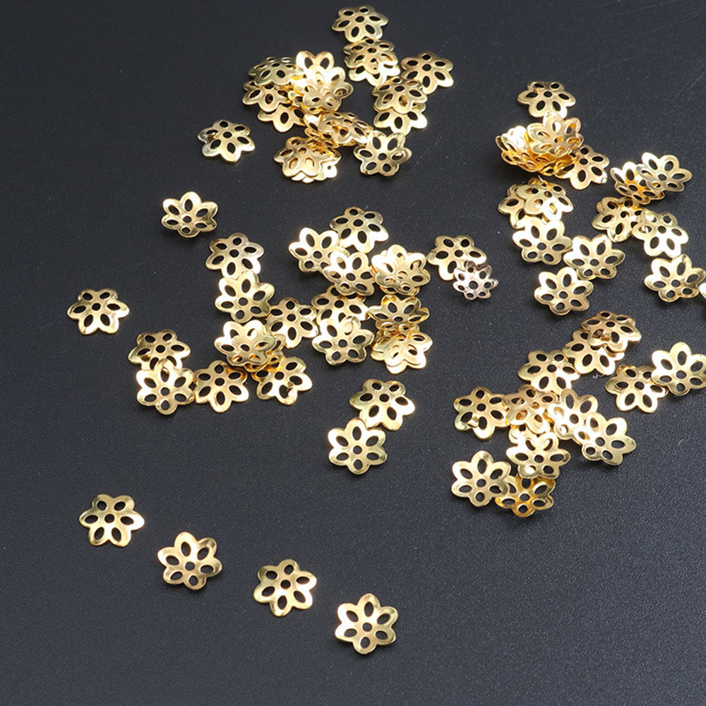 100Pcs Flower Bead Caps for Br - Jewelry Making Bali のレビューと価格