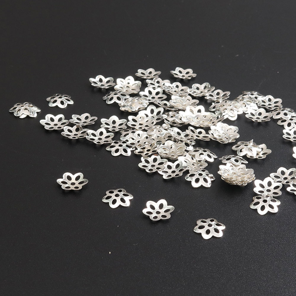 100Pcs Flower Bead Caps for Br - Jewelry Making Bali のレビューと価格