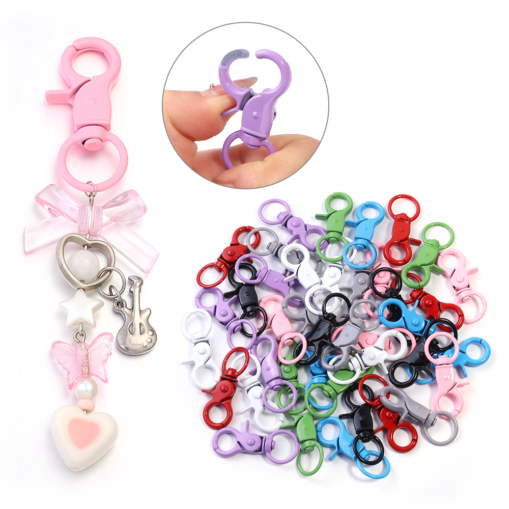 5Pcs/Lot Colorful Swivel Lobst - Jewelry Making Class のレビューと価格