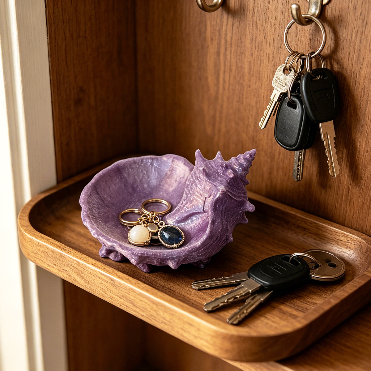 Pearlescent Purple Conch-Shape - Jewelry Making Table のレビューと価格