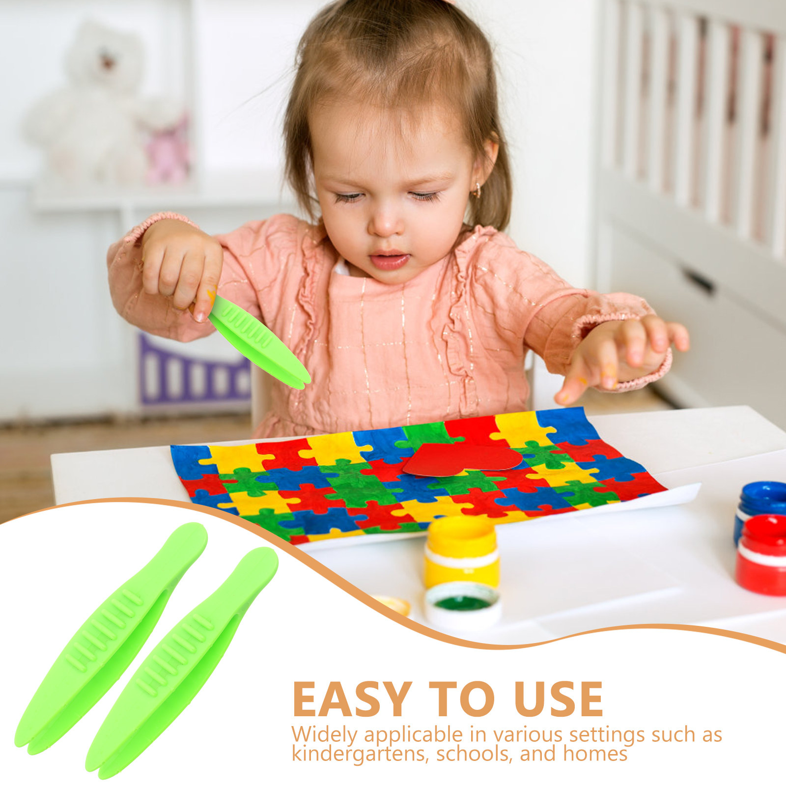 10Pcs Children DIY Craft Tweez - Jewelry Making Experience のレビューと価格
