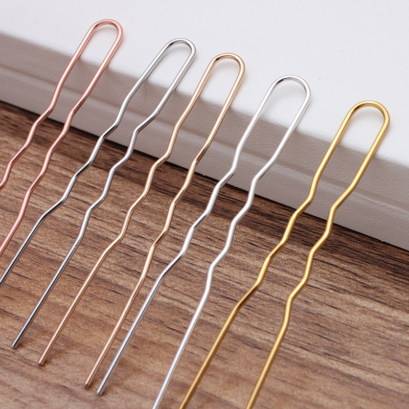 50Pcs Simple U Shape Metal Hai - Jewelry Making Workshops のレビューと価格