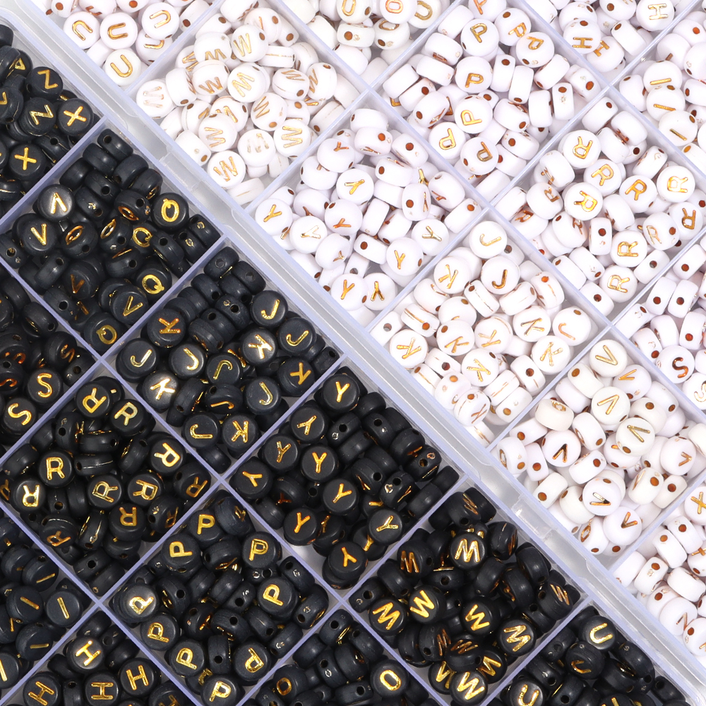 1200pcs/box Acrylic Letter Bea - Jewelry Making Tutorials のレビューと価格