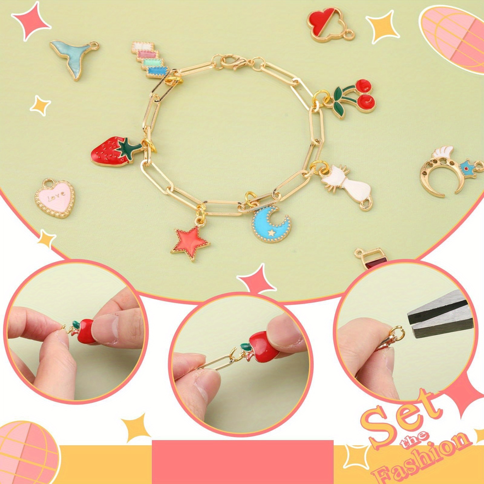 Charm Bracelet Making Kit for  - Jump Ring Assorted のレビューと価格