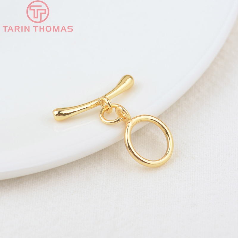 (3278)6 Sets O:10MM T:19MM 24K - Toggle Clasp Gold のレビューと価格