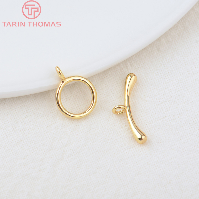(3278)6 Sets O:10MM T:19MM 24K - Toggle Clasp Gold のレビューと価格