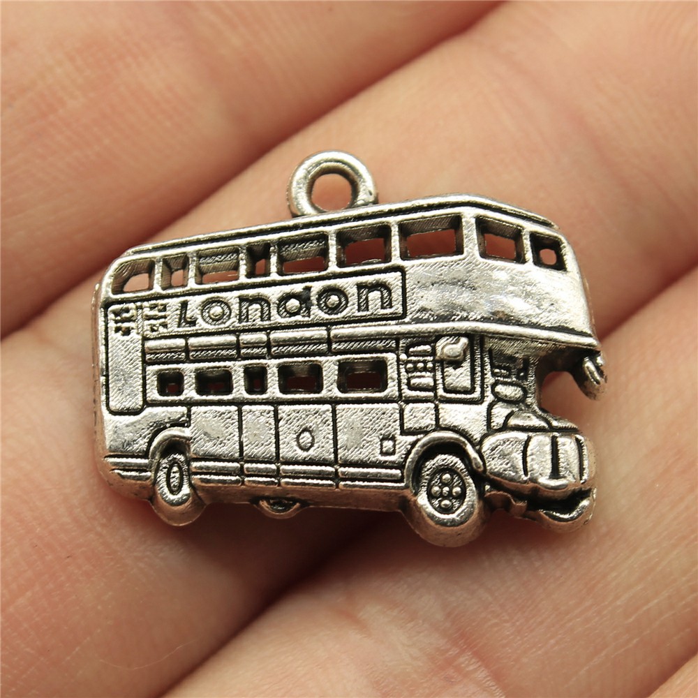 IFOCUS 10pcs/Lot London Bus Ch - Jewelry Making In London のレビューと価格