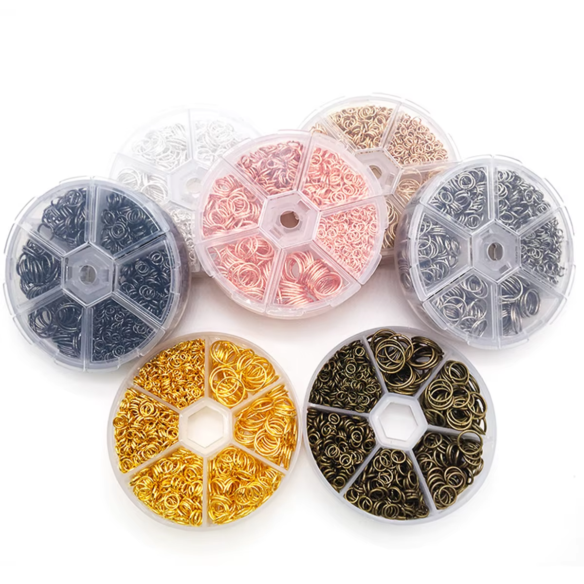 Mixed 6 Sizes Open Jump Rings, - Jump Ring Assorted のレビューと価格