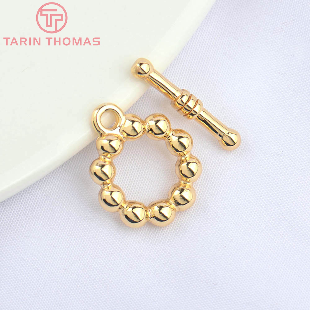 (4956)6 Sets 15MM 24K Gold Col - Toggle Clasp Gold のレビューと価格