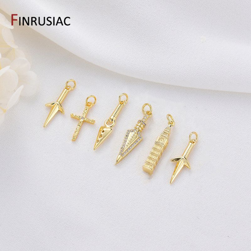 14K Gold Plated Brass Cross/Lo - Jewelry Making In London のレビューと価格