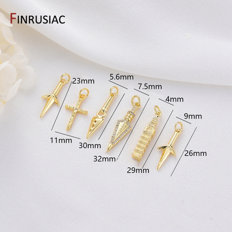 14K Gold Plated Brass Cross/Lo - Jewelry Making In London のレビューと価格