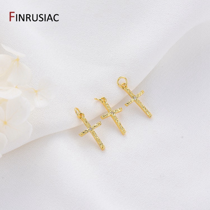14K Gold Plated Brass Cross/Lo - Jewelry Making In London のレビューと価格