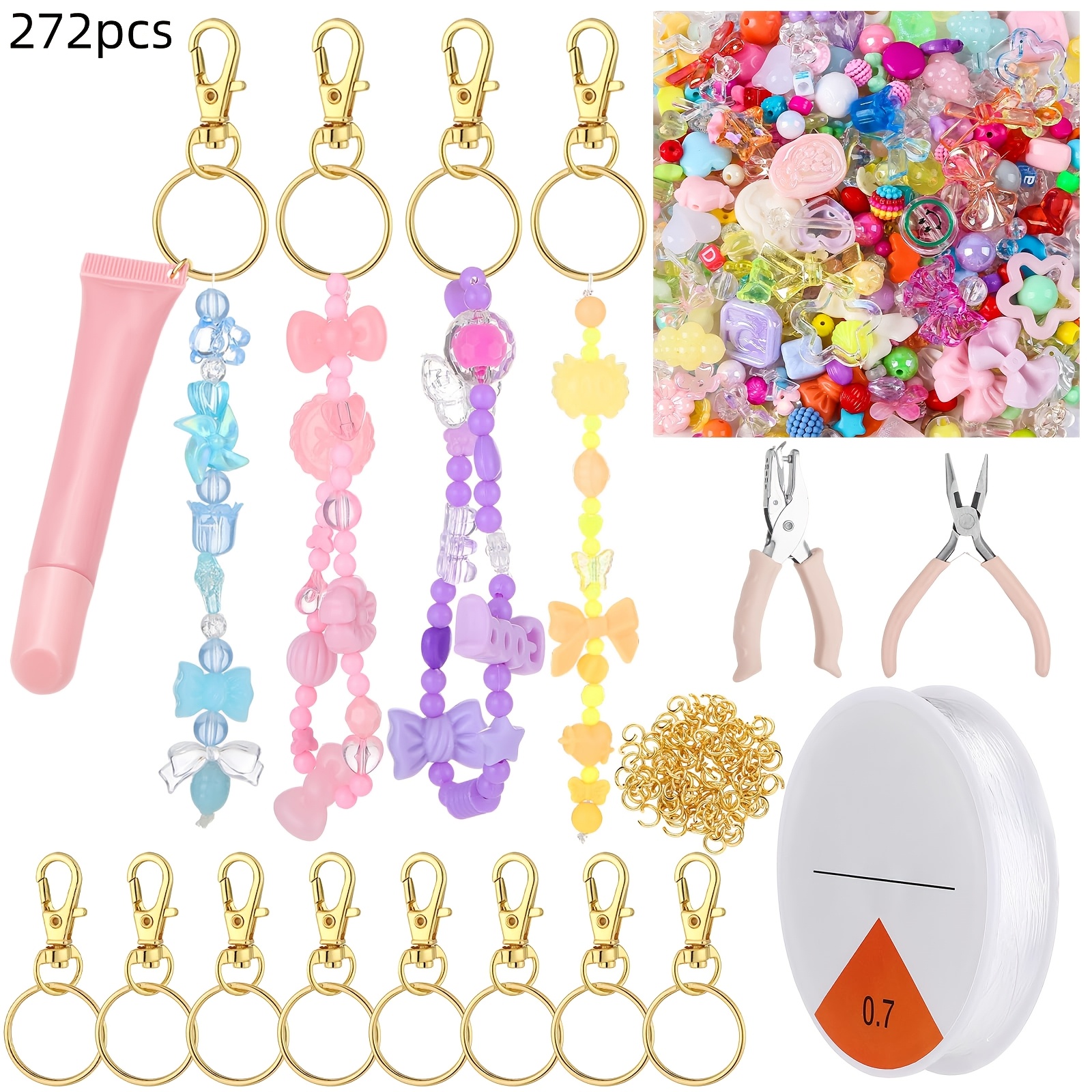 272pcs Lip Gloss Keychain Maki - Jump Ring Assorted のレビューと価格