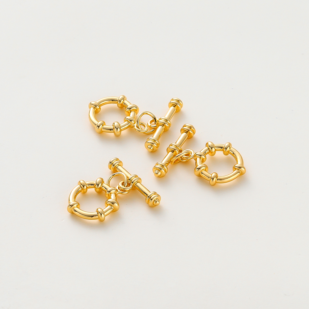 4 Sets 14K/18K Gold Color Plat - Toggle Clasp Gold のレビューと価格