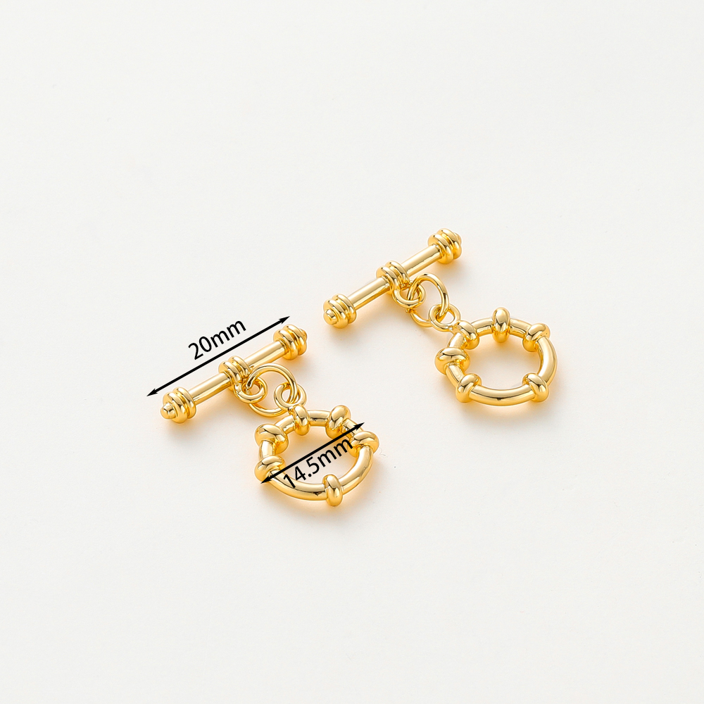 4 Sets 14K/18K Gold Color Plat - Toggle Clasp Gold のレビューと価格