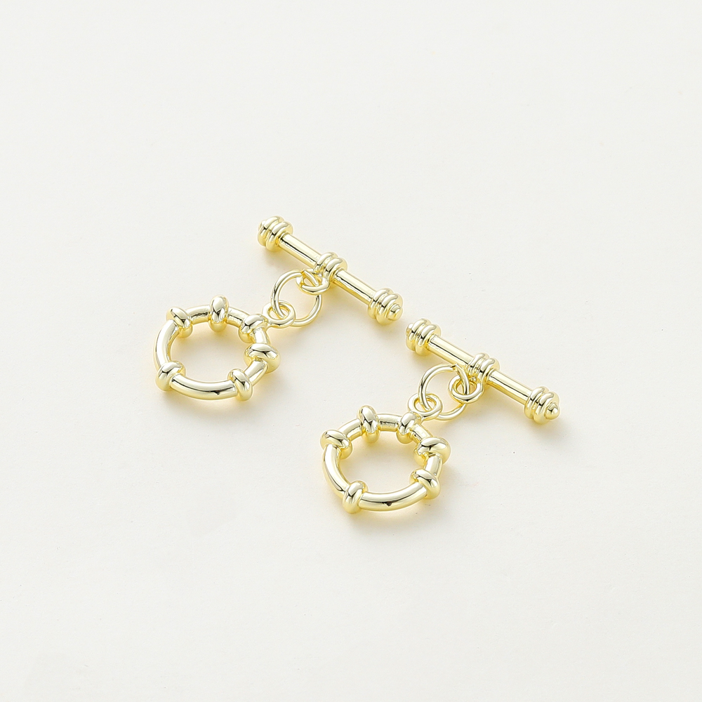 4 Sets 14K/18K Gold Color Plat - Toggle Clasp Gold のレビューと価格
