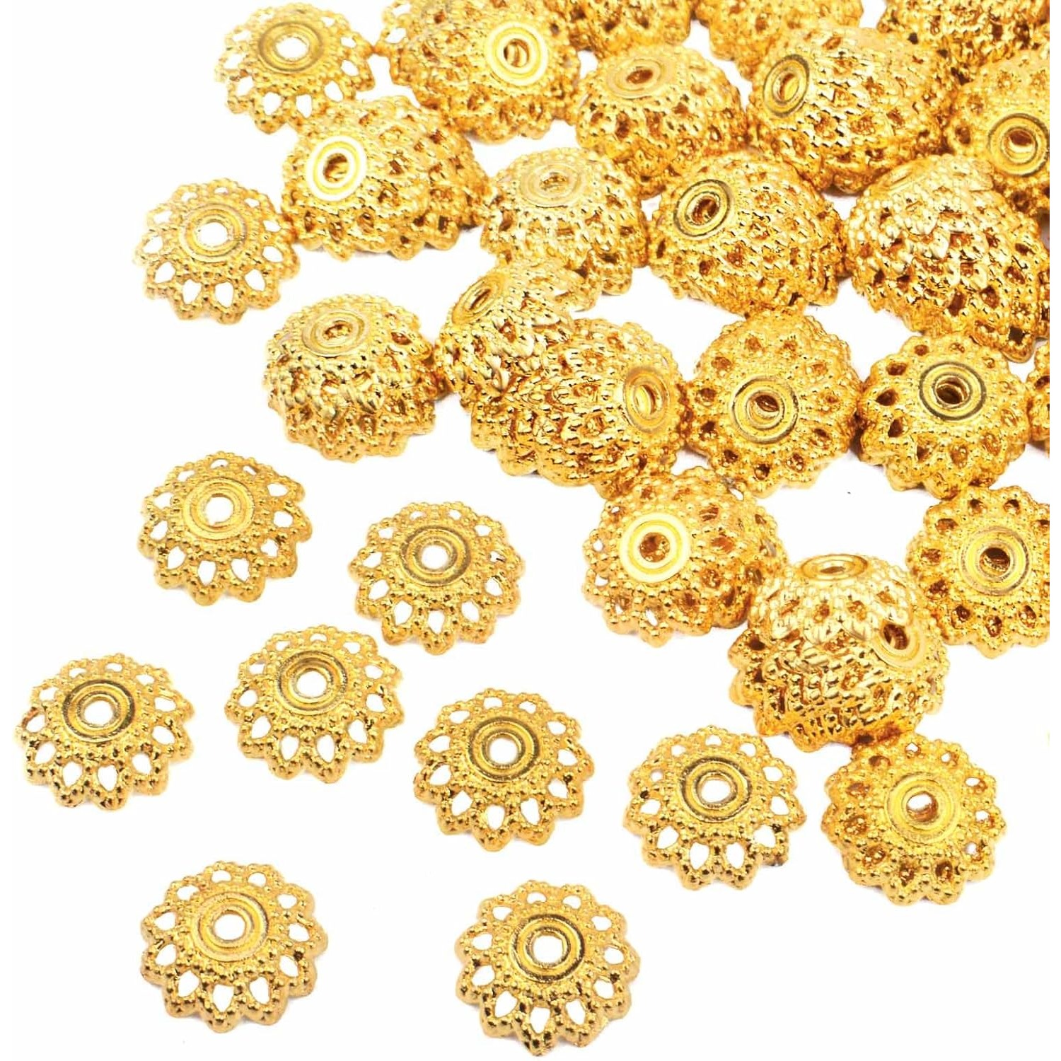 200 Pieces Bead Caps Spacer Be - Jewelry Making Bali のレビューと価格