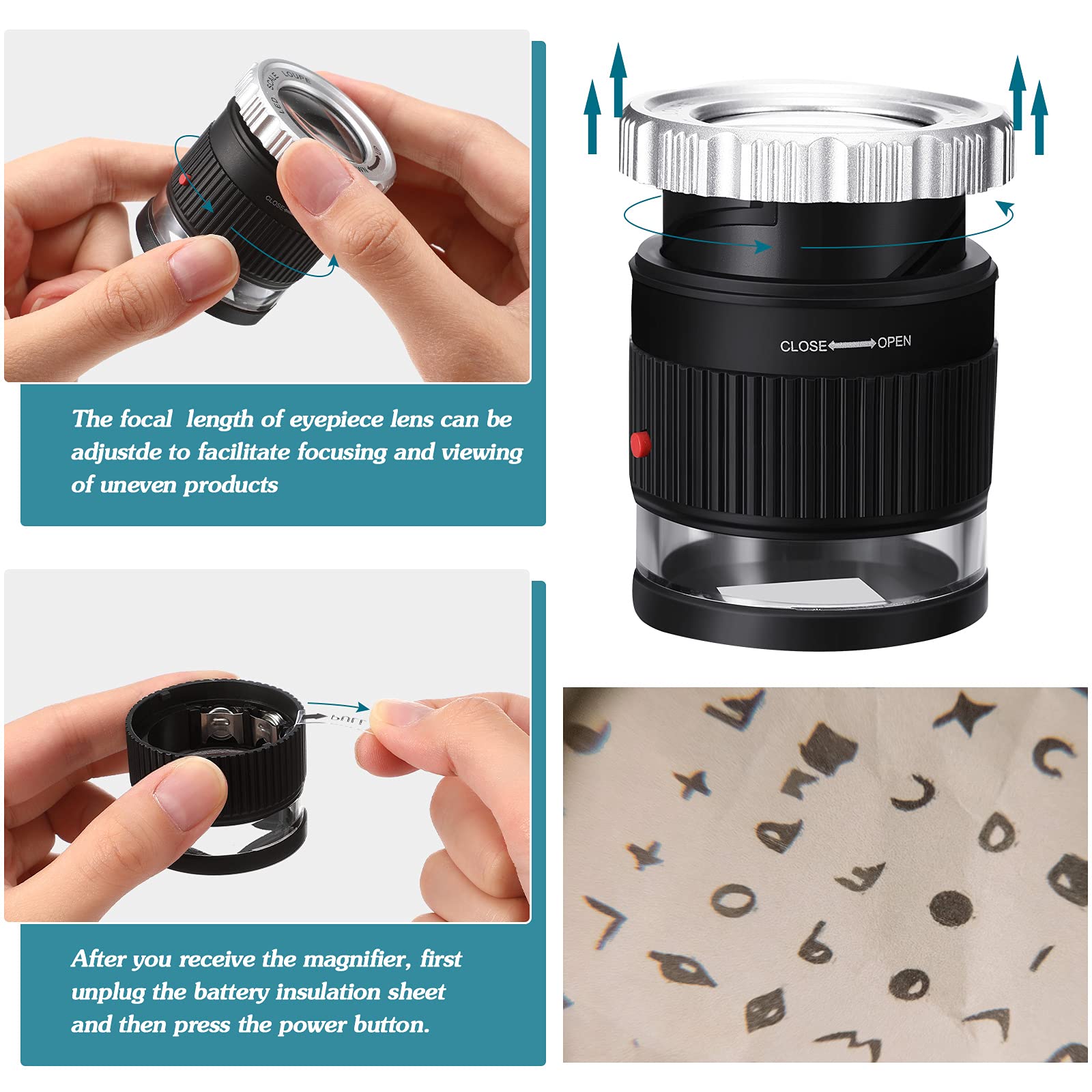 30X Pocket Magnifier with Scal - Jewelry Making Glasses のレビューと価格