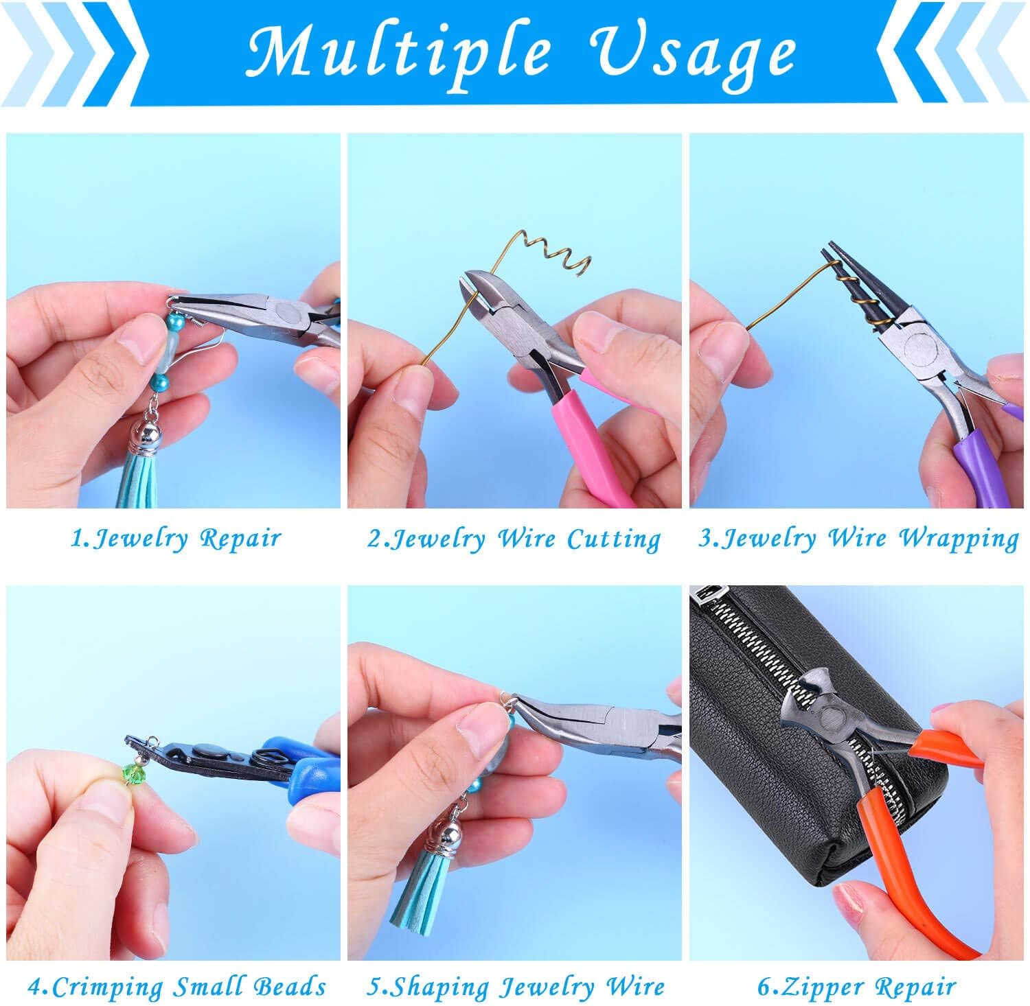 6-Piece Jewelry Making Pliers  - Jewelry Making Needle Nose Pliers のレビューと価格