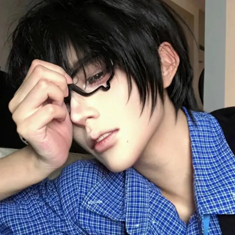 Anime Y2K Cosplay Glasses With - Jewelry Making Glasses のレビューと価格