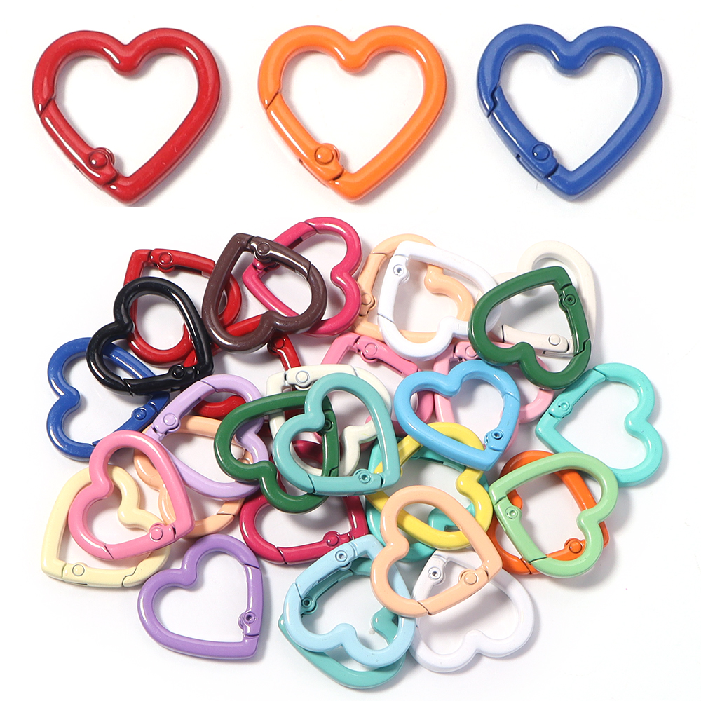 5pcs Alloy Heart Spring Clasps - Jewelry Making Class のレビューと価格