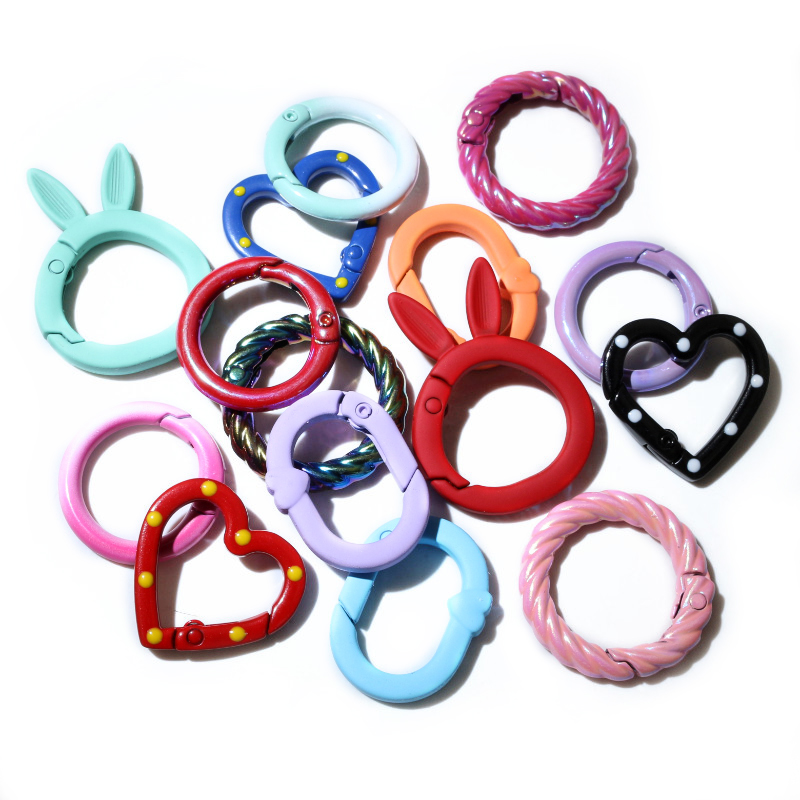 10pcs Random Colors Mix Heart  - Jump Ring Assorted のレビューと価格