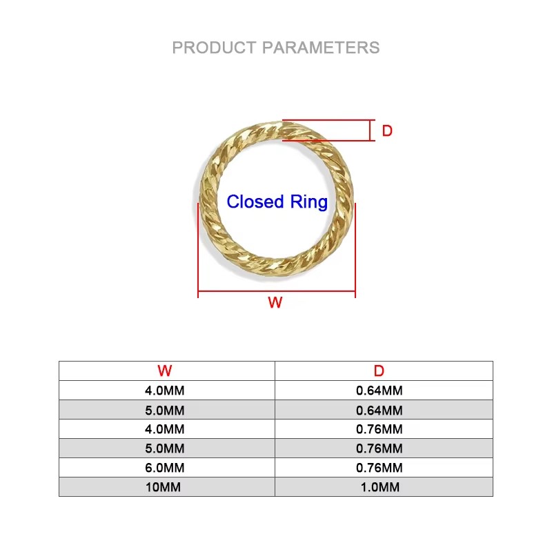 14K Gold Filled Sparkle Closed - Jump Ring Assorted のレビューと価格