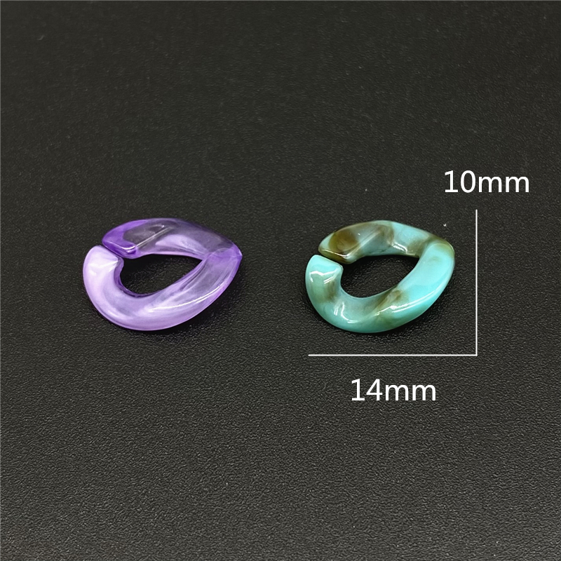 50pcs/lot 10x14mm Acrylic Twis - Jewelry Making Glasses のレビューと価格