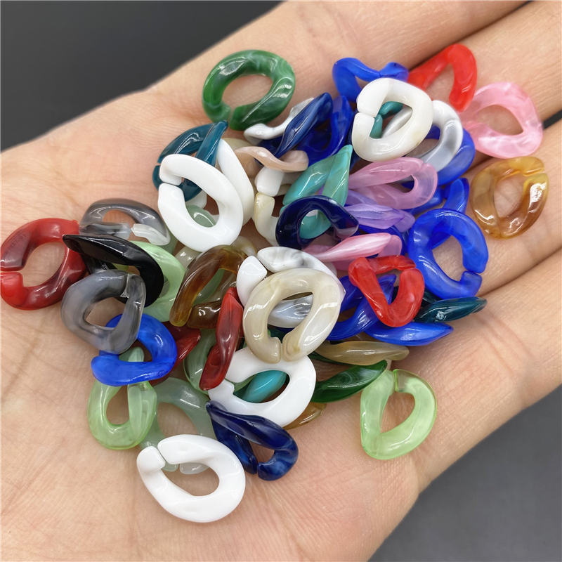 50pcs/lot 10x14mm Acrylic Twis - Jewelry Making Glasses のレビューと価格